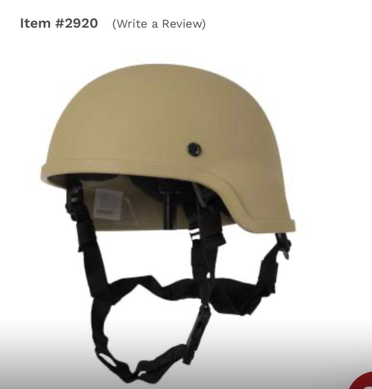 2920-TAN - ROTHCO ABS MICH-2000 REPLICA TACTICAL