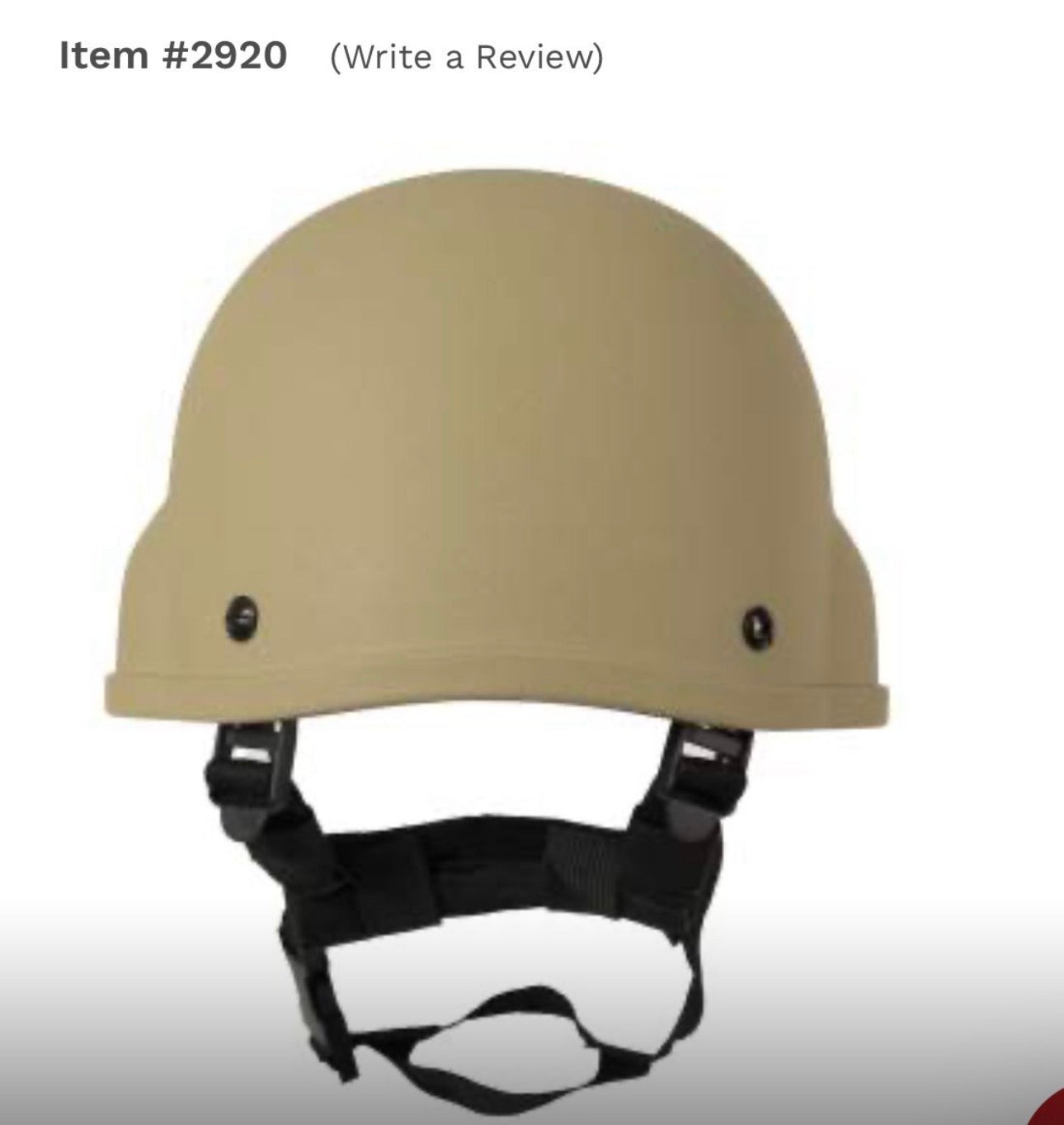 2920-TAN - ROTHCO ABS MICH-2000 REPLICA TACTICAL