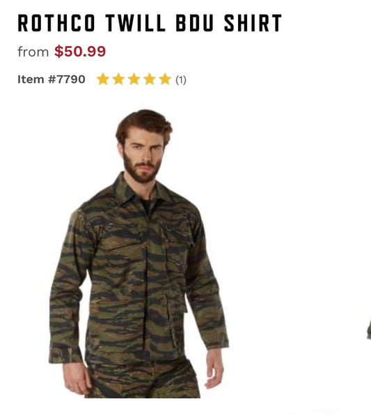 Rothco Twill BDU shirt Camo